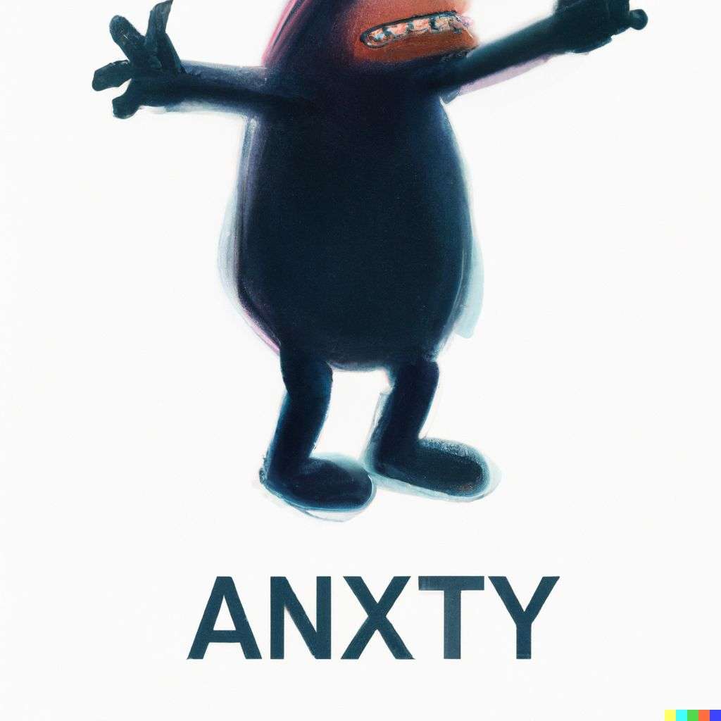 a representation of anxiety, promotional poster for a Pixar movie